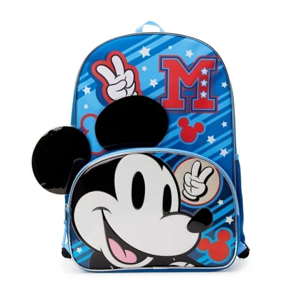 Mickey Mouse Kids Mickey Ears 17" Laptop Backpack - Picture 1 of 10